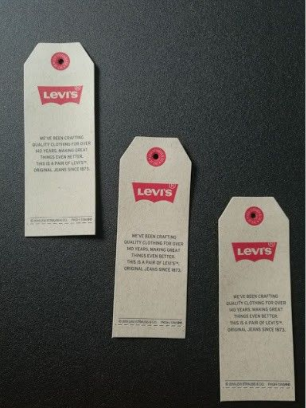 Levi's hangtags