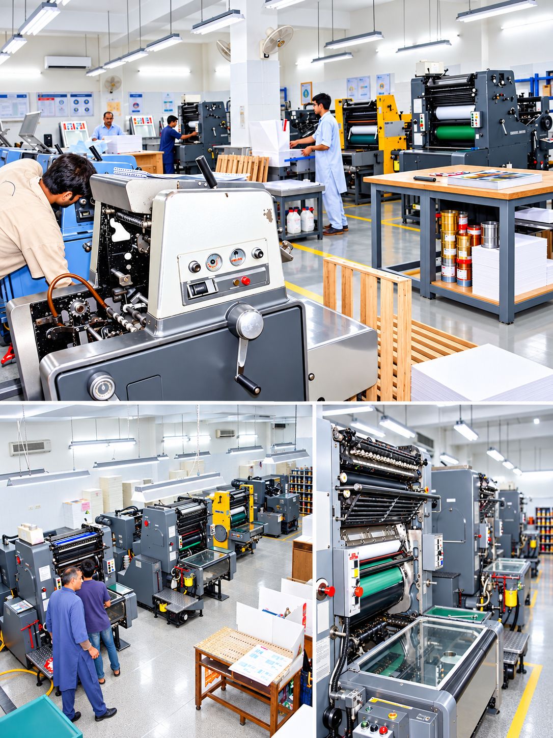 Heidelberg offset presses on the Tur production floor